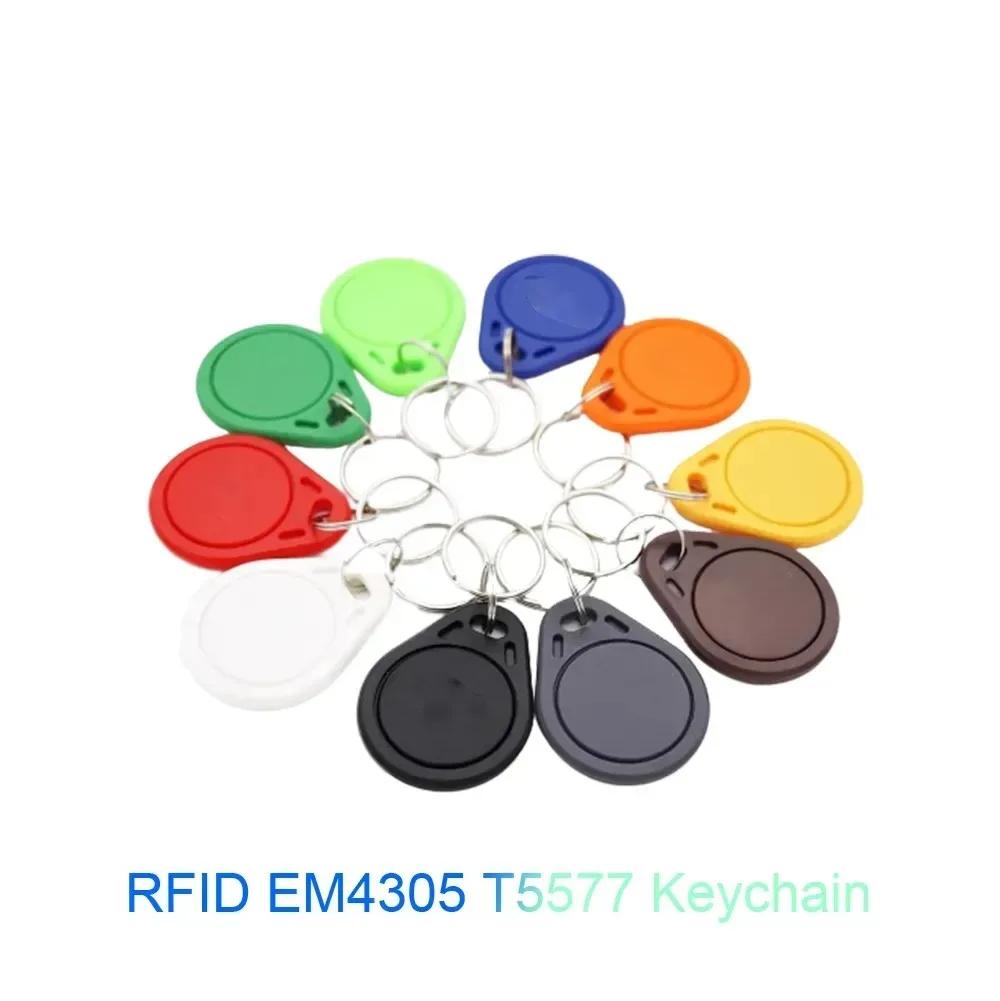RFID ±  Ʈ ī EM4305 Keyfobs  Ĩ   ū ׼, ID 125KHz  , T5577 Ű, 5 
